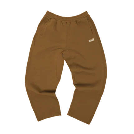 Fleece Panel Sweatpants – Brown