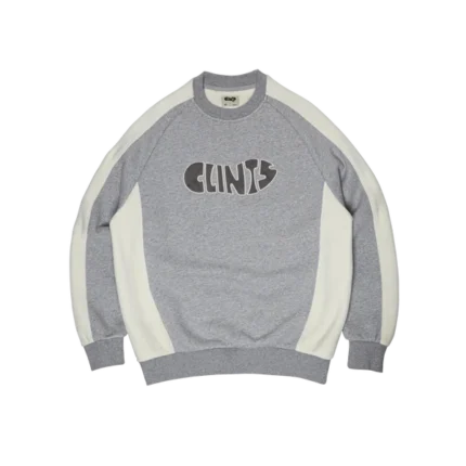 Fleece Panel Sweatshirt - Grey