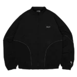 ⁠Rippled Nylon Jacket - Black