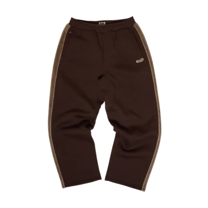 Fleece Panel Sweatpant - Brown